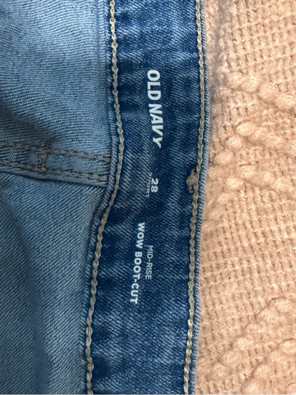 Old Navy Light Blue Boot Cut Jeans 28S #86 - Picture 2 of 3